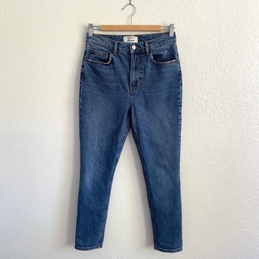 Reformation High and Skinny Crop Jeans Syracuse Wash Denim Womens 28